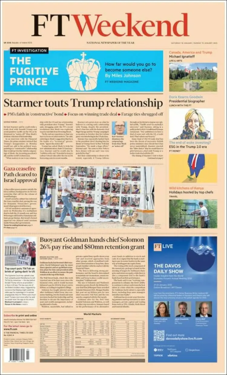 Prima-pagina-financial-times-edizione-di-oggi-2025-01-18