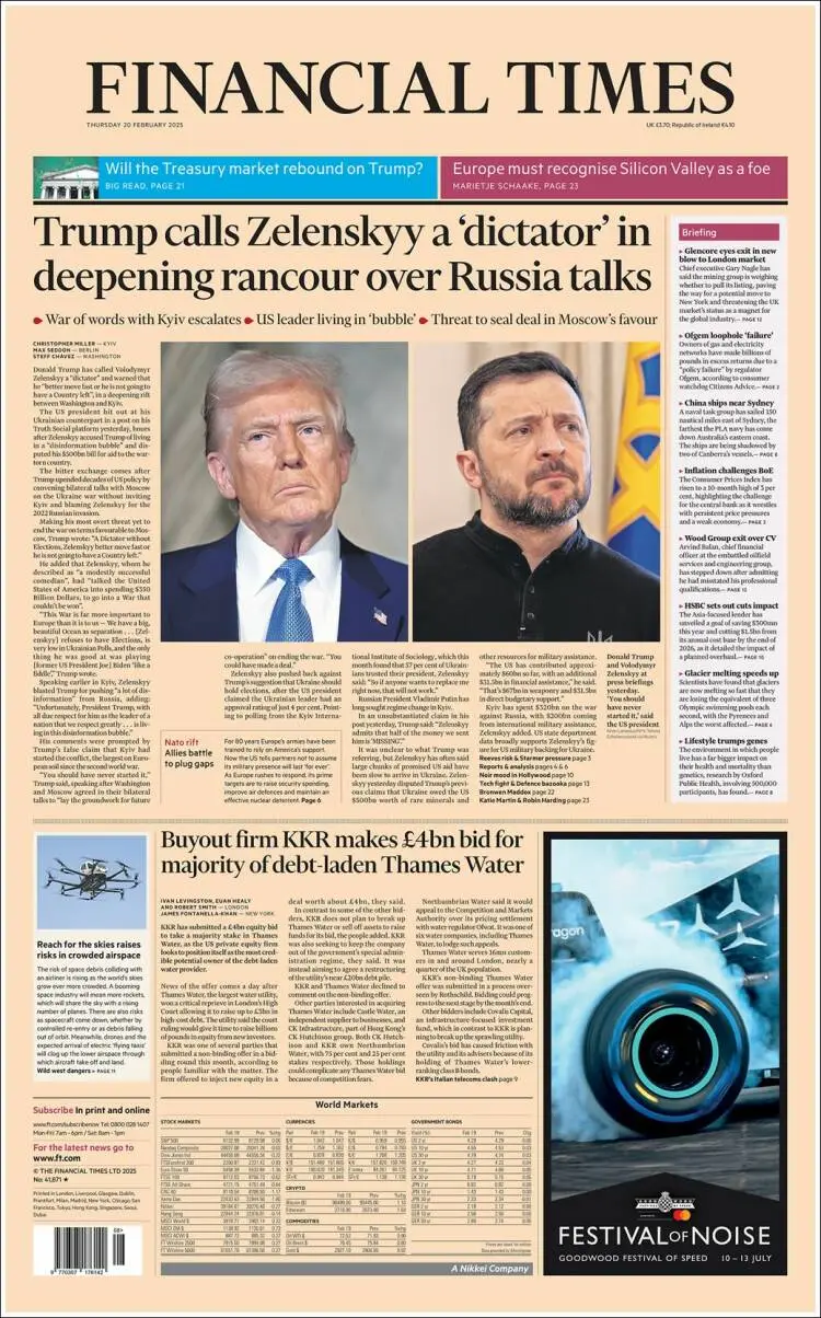 Prima-pagina-financial-times-edizione-di-oggi-2025-02-20