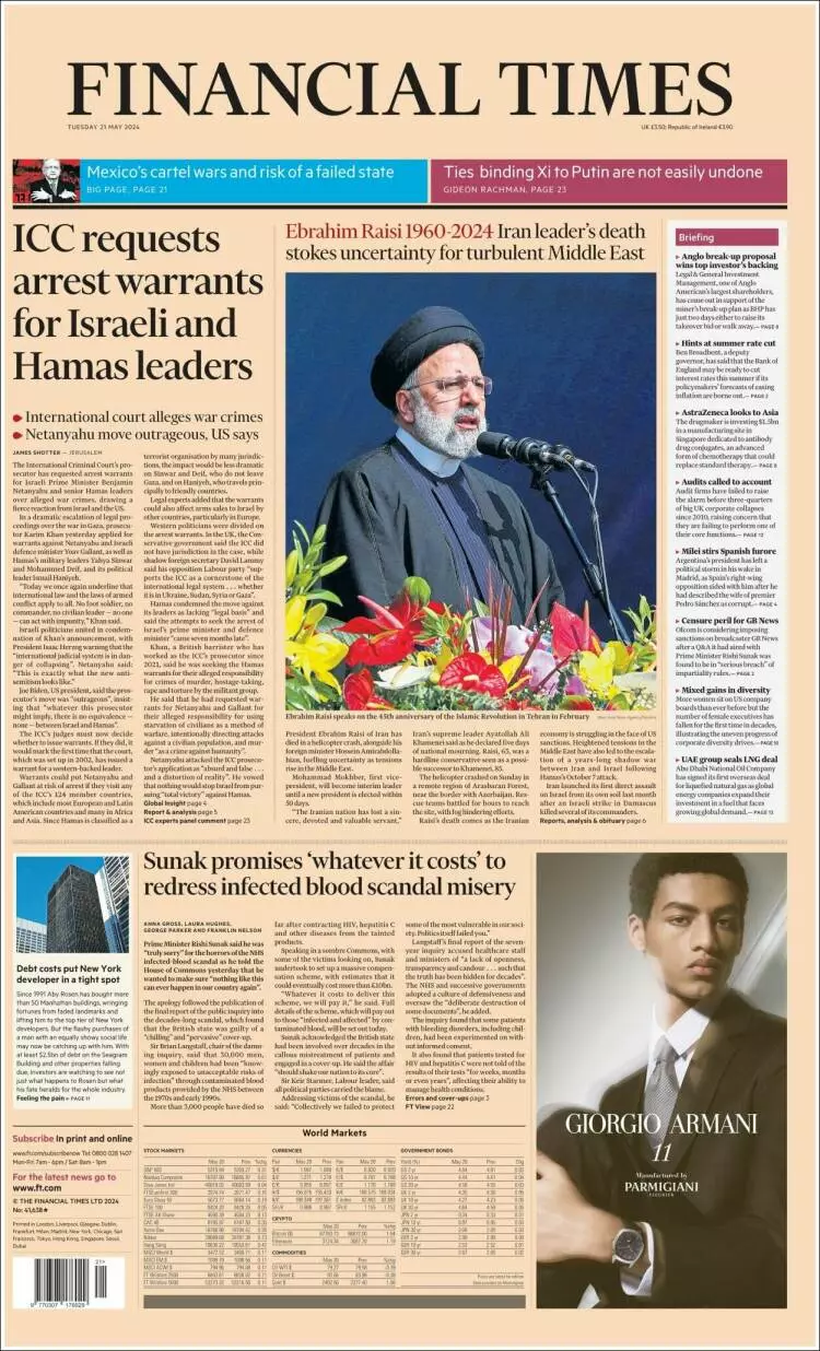 Prima-pagina-financial-times-edizione-di-oggi-21-05-2024