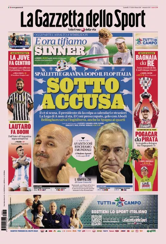 Prima-pagina-gazzetta-dello-sport-edizione-di-oggi-01-07-2024