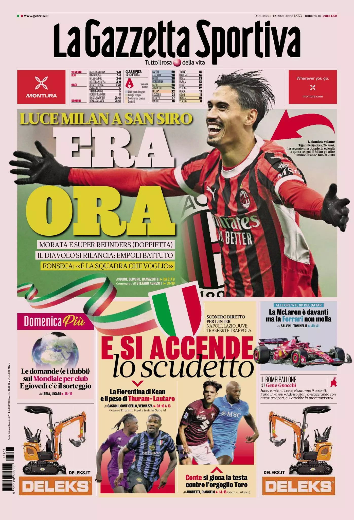 Prima-pagina-gazzetta-dello-sport-edizione-di-oggi-01-12-2024