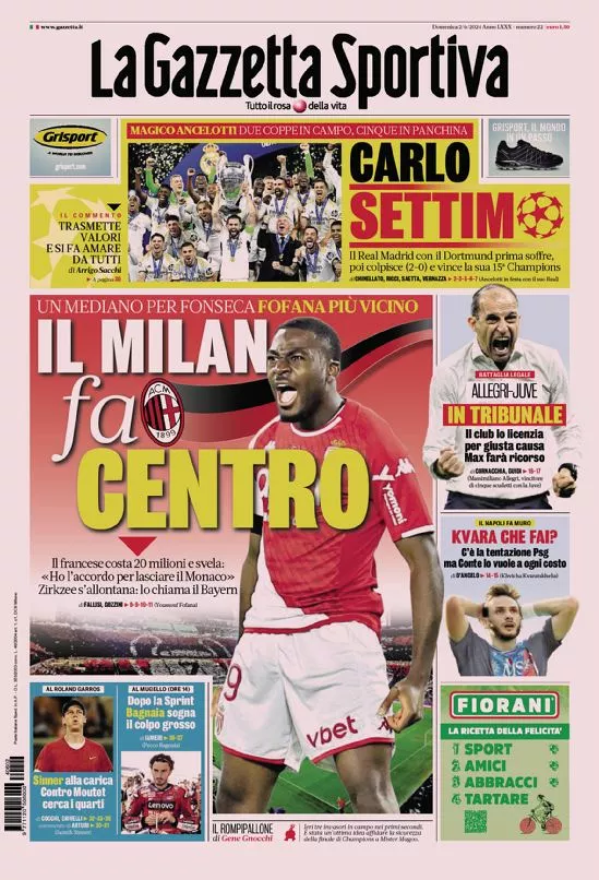 Prima-pagina-gazzetta-dello-sport-edizione-di-oggi-02-06-2024