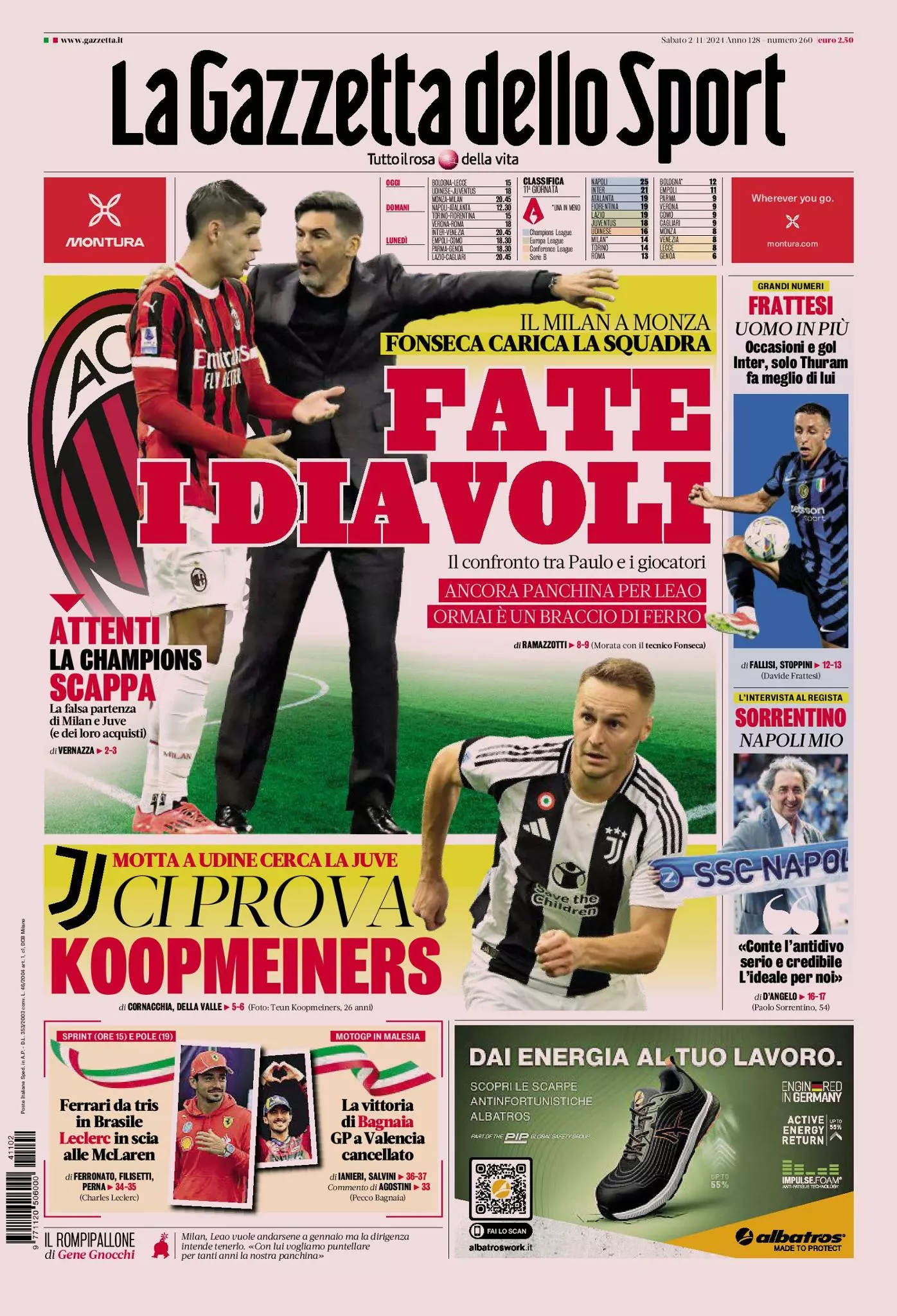 Prima-pagina-gazzetta-dello-sport-edizione-di-oggi-02-11-2024