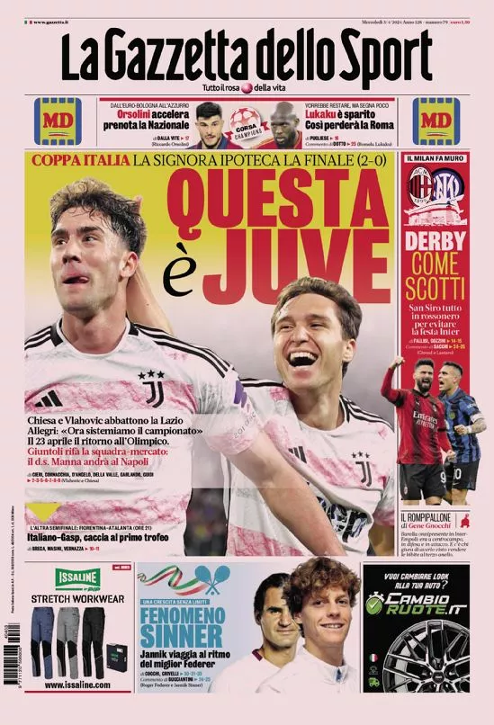 Prima-pagina-gazzetta-dello-sport-edizione-di-oggi-03-04-2024