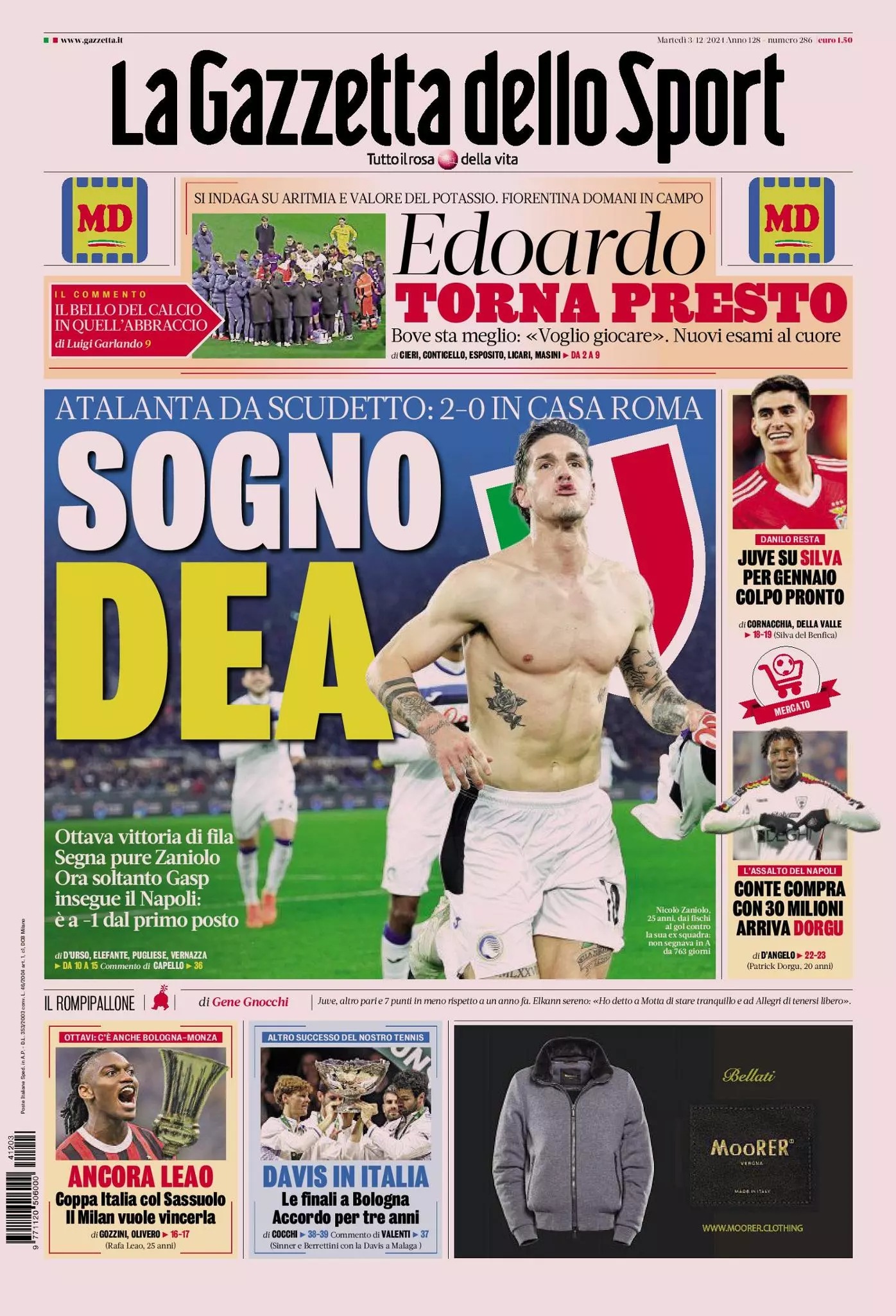 Prima-pagina-gazzetta-dello-sport-edizione-di-oggi-03-12-2024