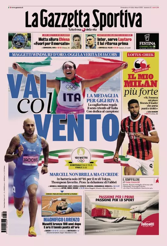 Prima-pagina-gazzetta-dello-sport-edizione-di-oggi-04-08-2024