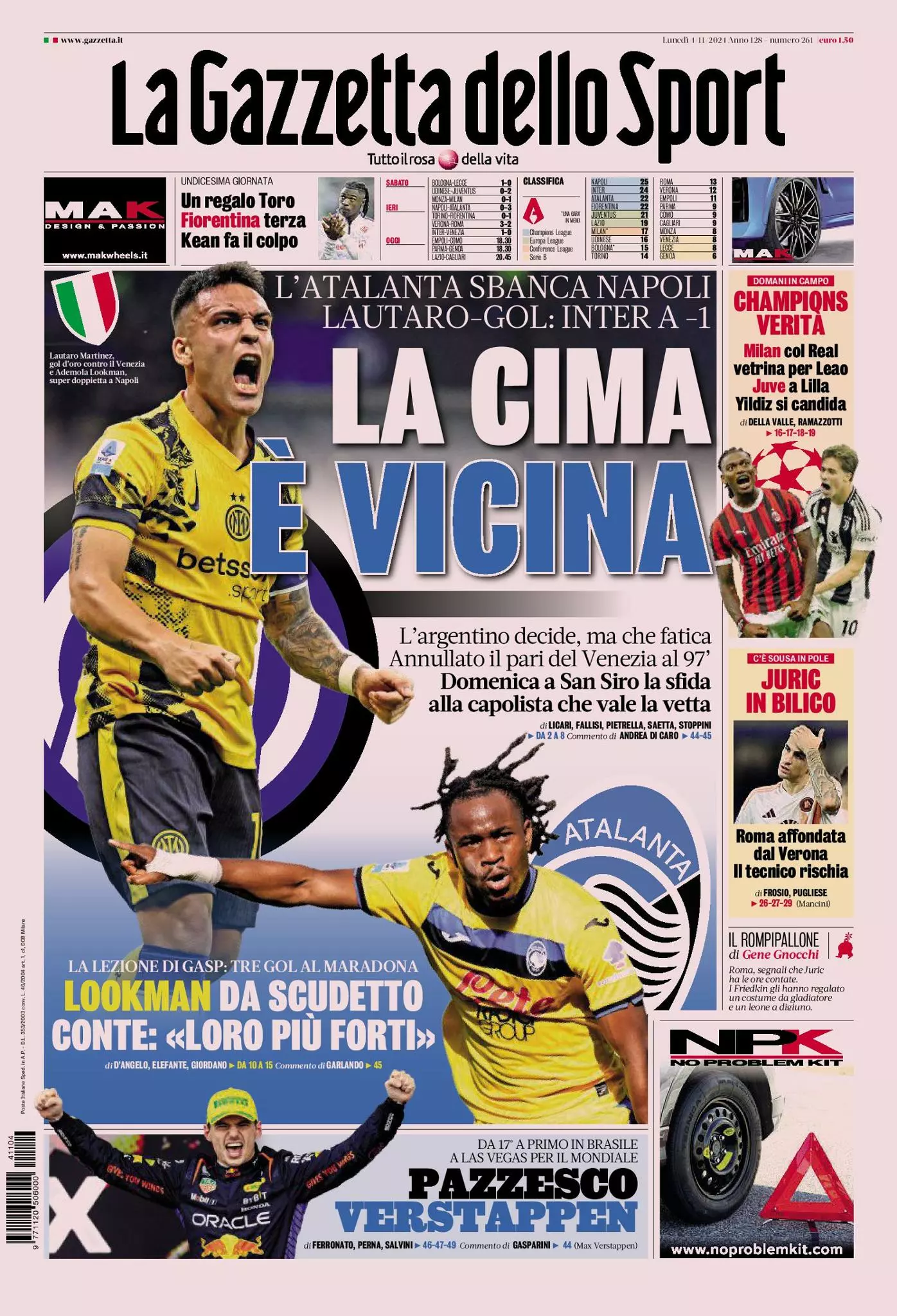 Prima-pagina-gazzetta-dello-sport-edizione-di-oggi-04-11-2024