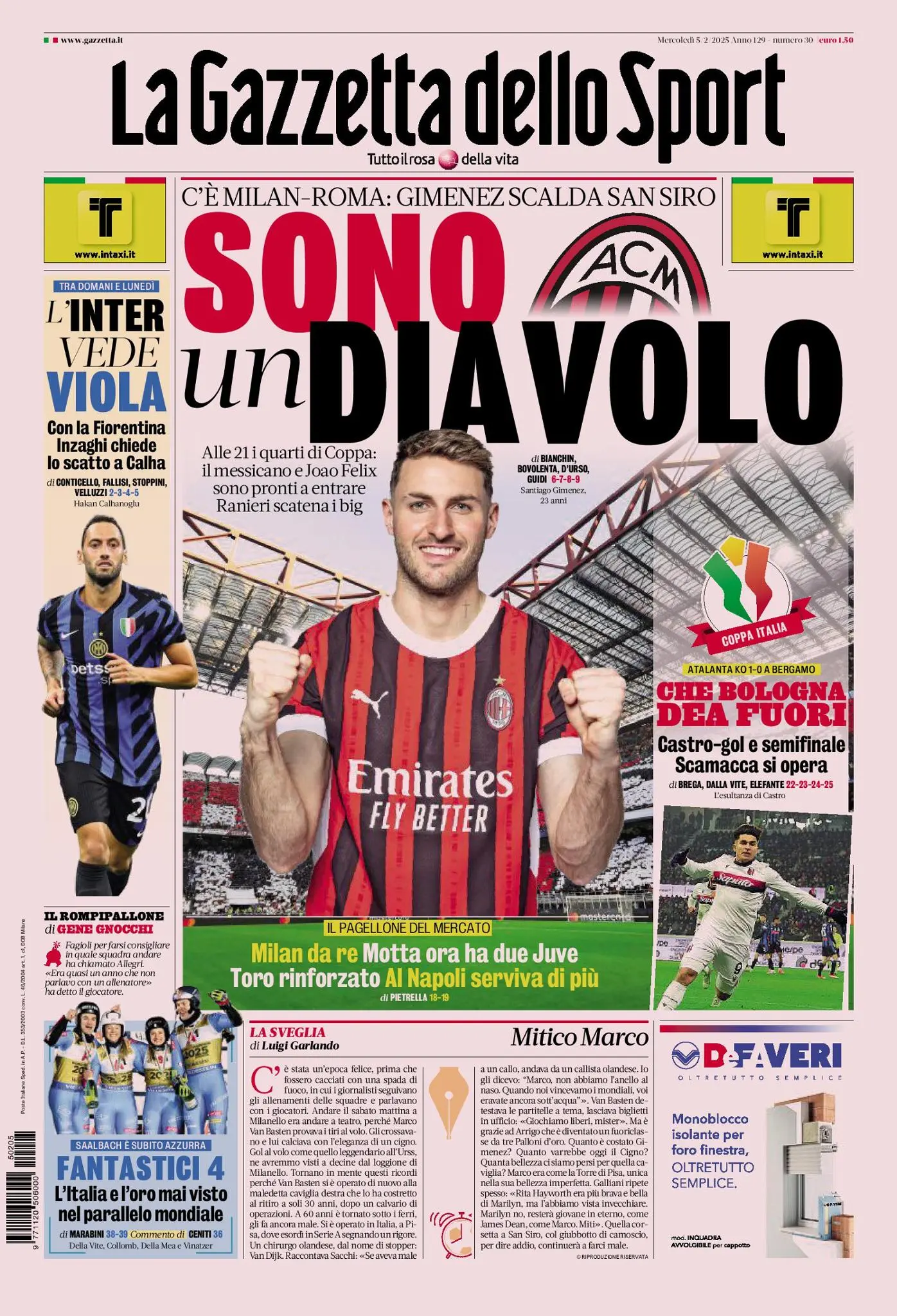 Prima-pagina-gazzetta-dello-sport-edizione-di-oggi-05-02-2025