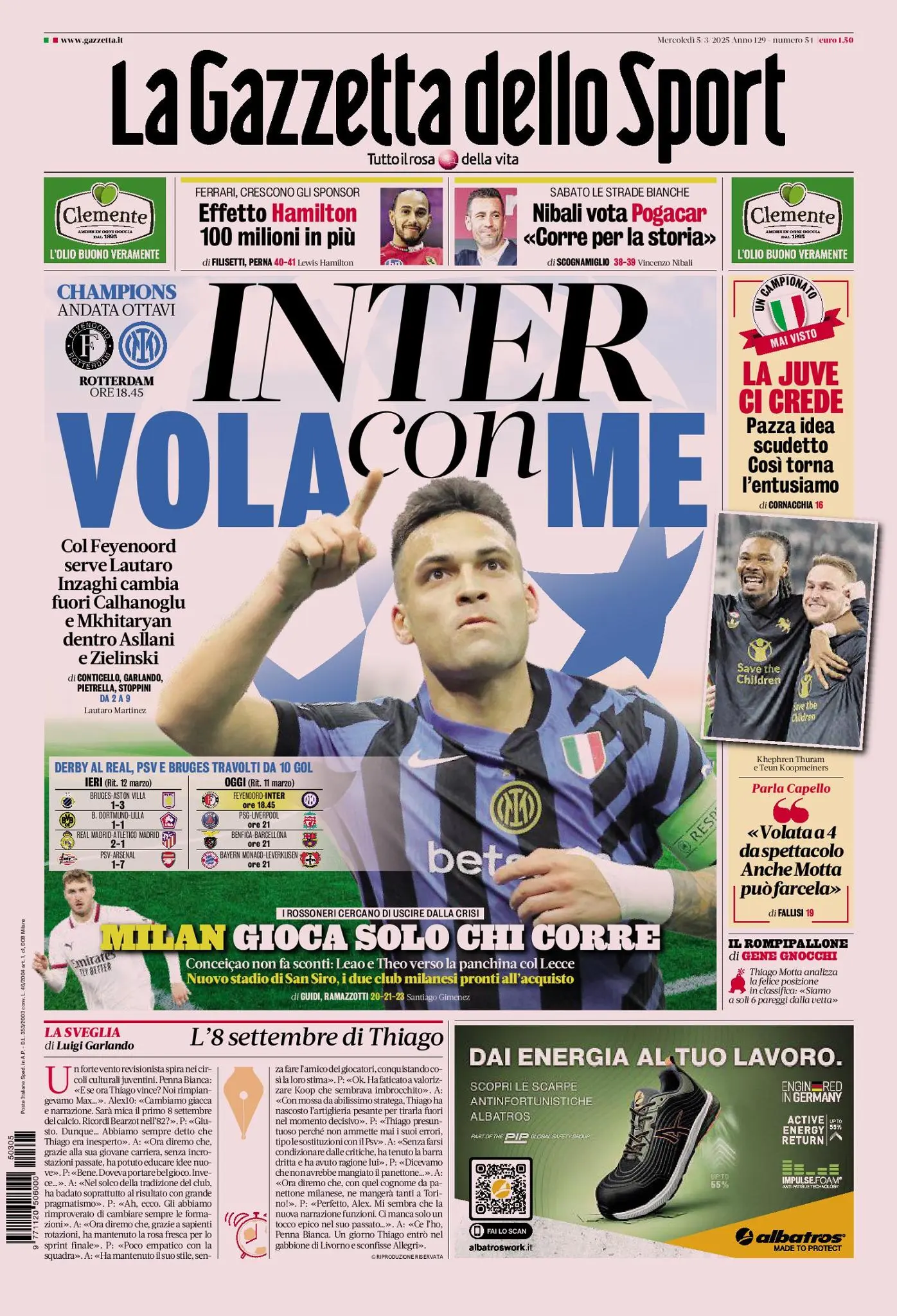 Prima-pagina-gazzetta-dello-sport-edizione-di-oggi-05-03-2025