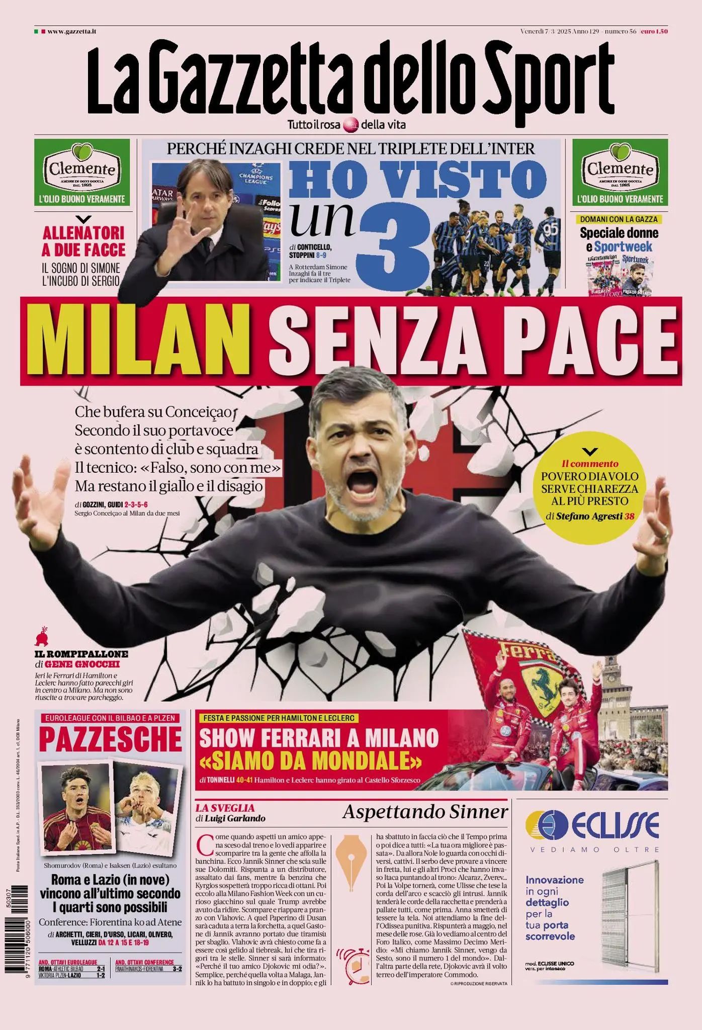 Prima-pagina-gazzetta-dello-sport-edizione-di-oggi-07-03-2025