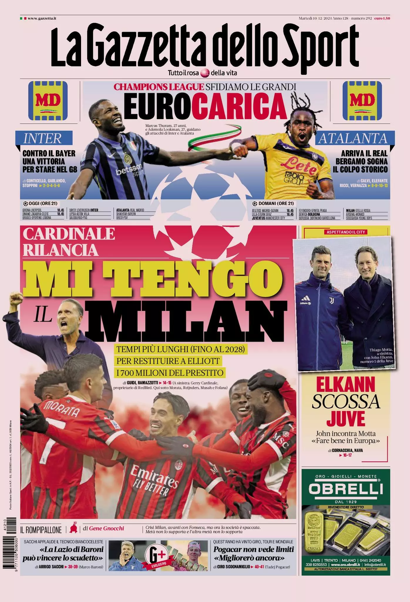 Prima-pagina-gazzetta-dello-sport-edizione-di-oggi-10-12-2024