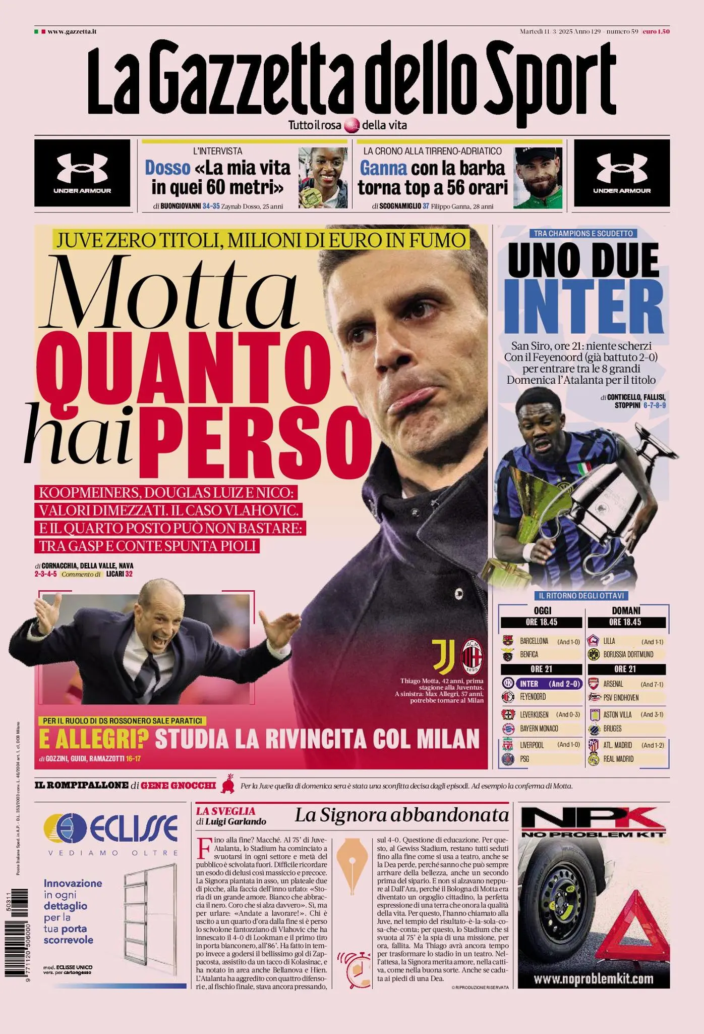 Prima-pagina-gazzetta-dello-sport-edizione-di-oggi-11-03-2025