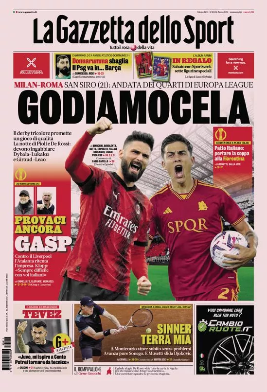 Prima-pagina-gazzetta-dello-sport-edizione-di-oggi-11-04-2024