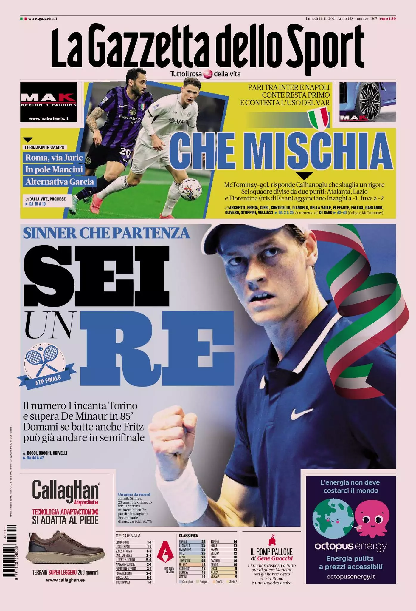 Prima-pagina-gazzetta-dello-sport-edizione-di-oggi-11-11-2024