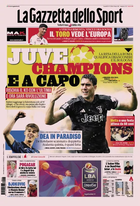 Prima-pagina-gazzetta-dello-sport-edizione-di-oggi-13-05-2024