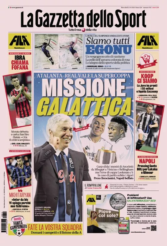 Prima-pagina-gazzetta-dello-sport-edizione-di-oggi-14-08-2024