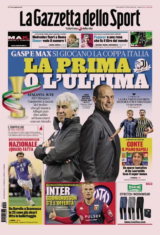 Prima-pagina-gazzetta-dello-sport-edizione-di-oggi-15-05-2024