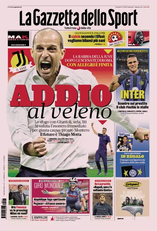 Prima-pagina-gazzetta-dello-sport-edizione-di-oggi-17-05-2024