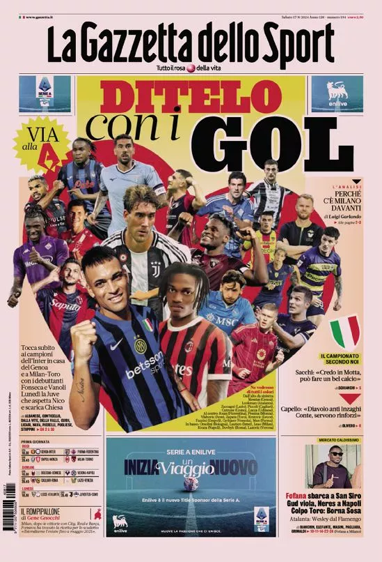 Prima-pagina-gazzetta-dello-sport-edizione-di-oggi-17-08-2024