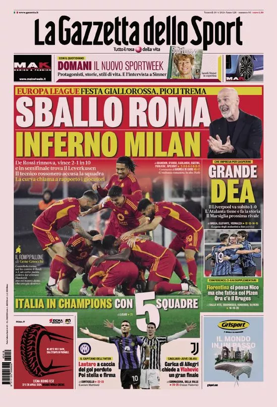 Prima-pagina-gazzetta-dello-sport-edizione-di-oggi-19-04-2024