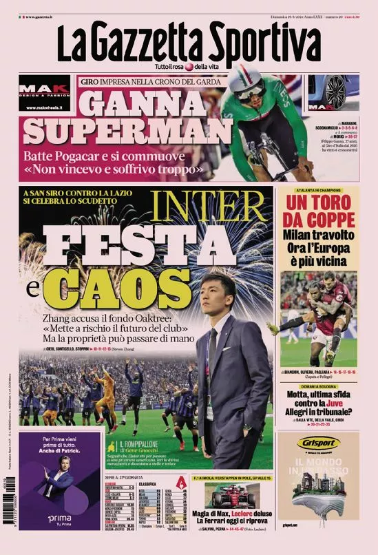 Prima-pagina-gazzetta-dello-sport-edizione-di-oggi-19-05-2024