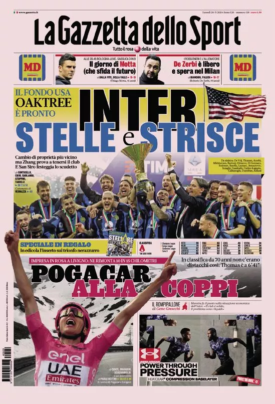 Prima-pagina-gazzetta-dello-sport-edizione-di-oggi-20-05-2024