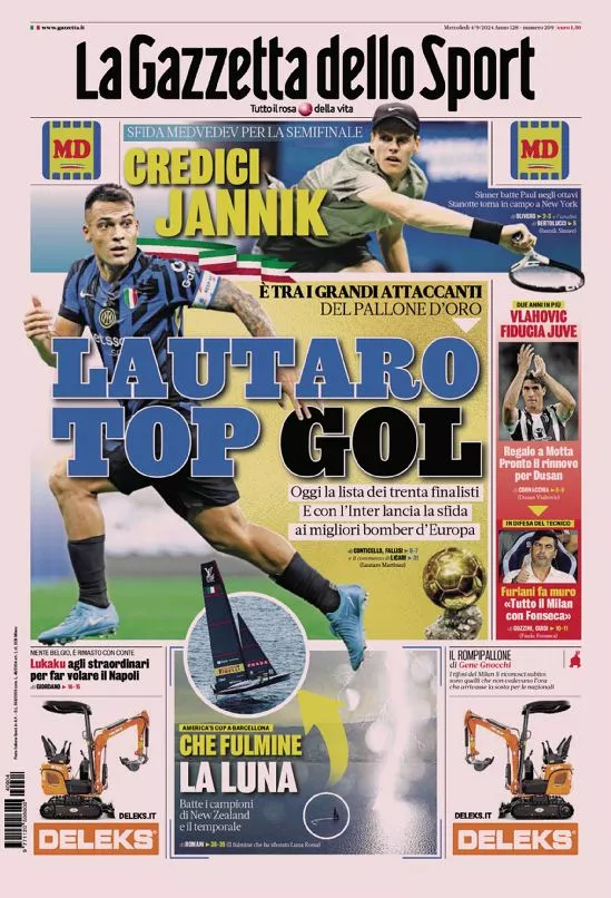 Prima-pagina-gazzetta-dello-sport-edizione-di-oggi-2024-09-04