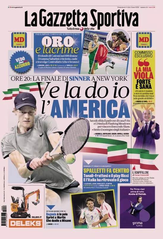 Prima-pagina-gazzetta-dello-sport-edizione-di-oggi-2024-09-08