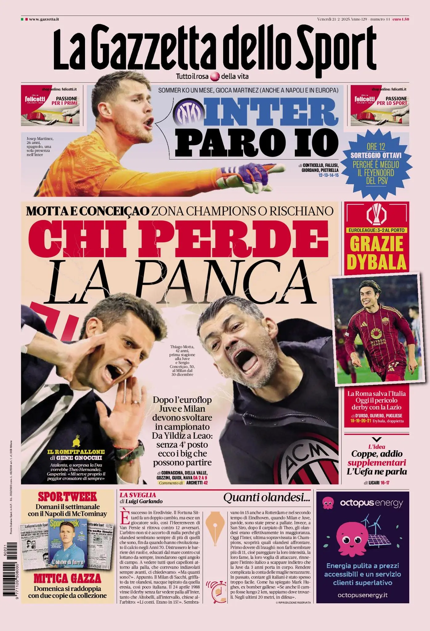 Prima-pagina-gazzetta-dello-sport-edizione-di-oggi-21-02-2025