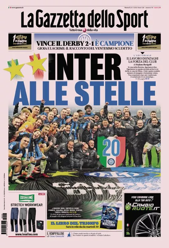 Prima-pagina-gazzetta-dello-sport-edizione-di-oggi-23-04-2024