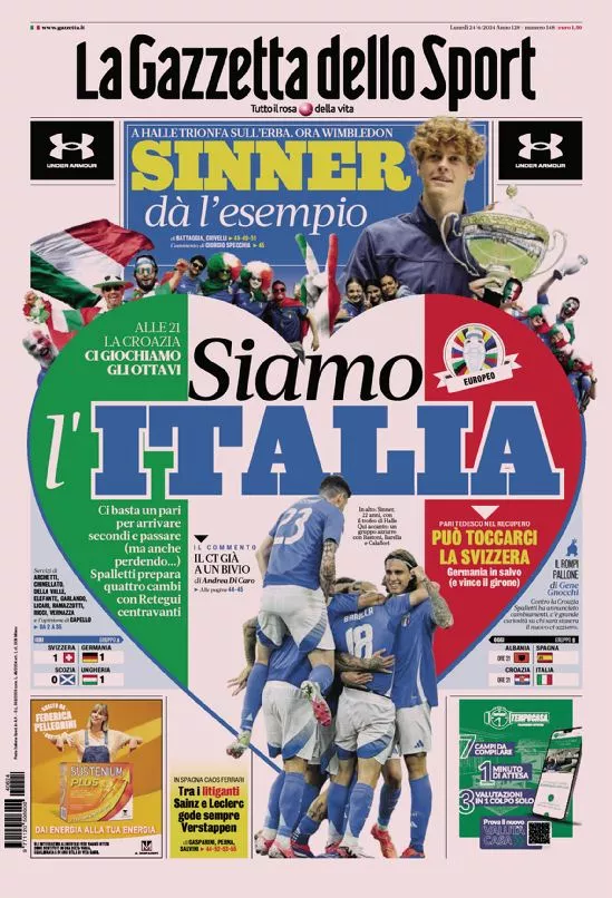 Prima-pagina-gazzetta-dello-sport-edizione-di-oggi-24-06-2024