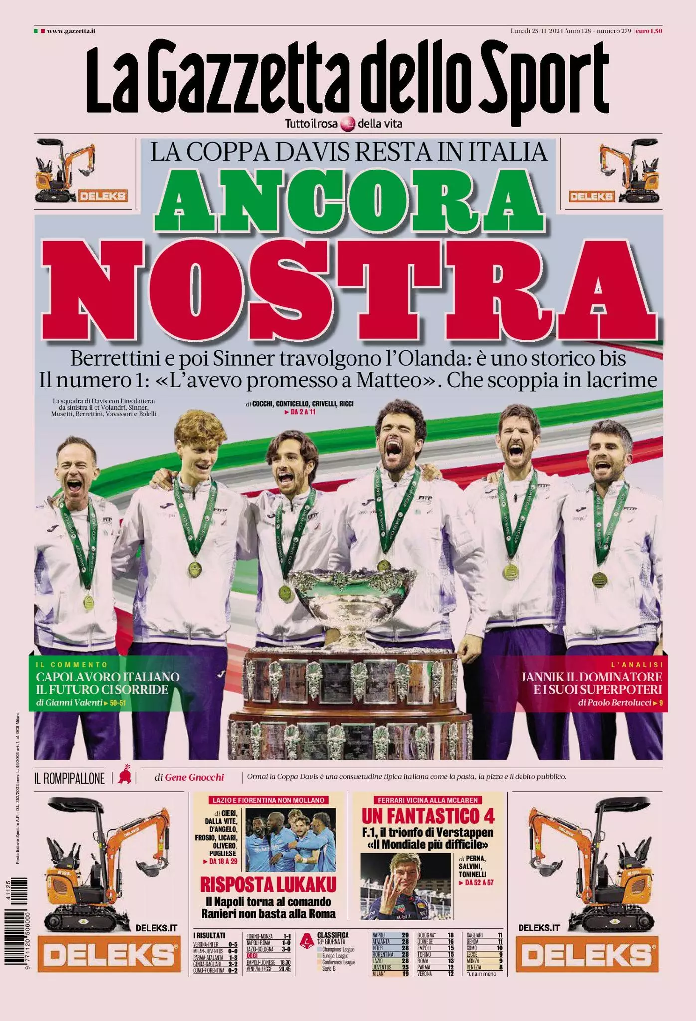 Prima-pagina-gazzetta-dello-sport-edizione-di-oggi-25-11-2024