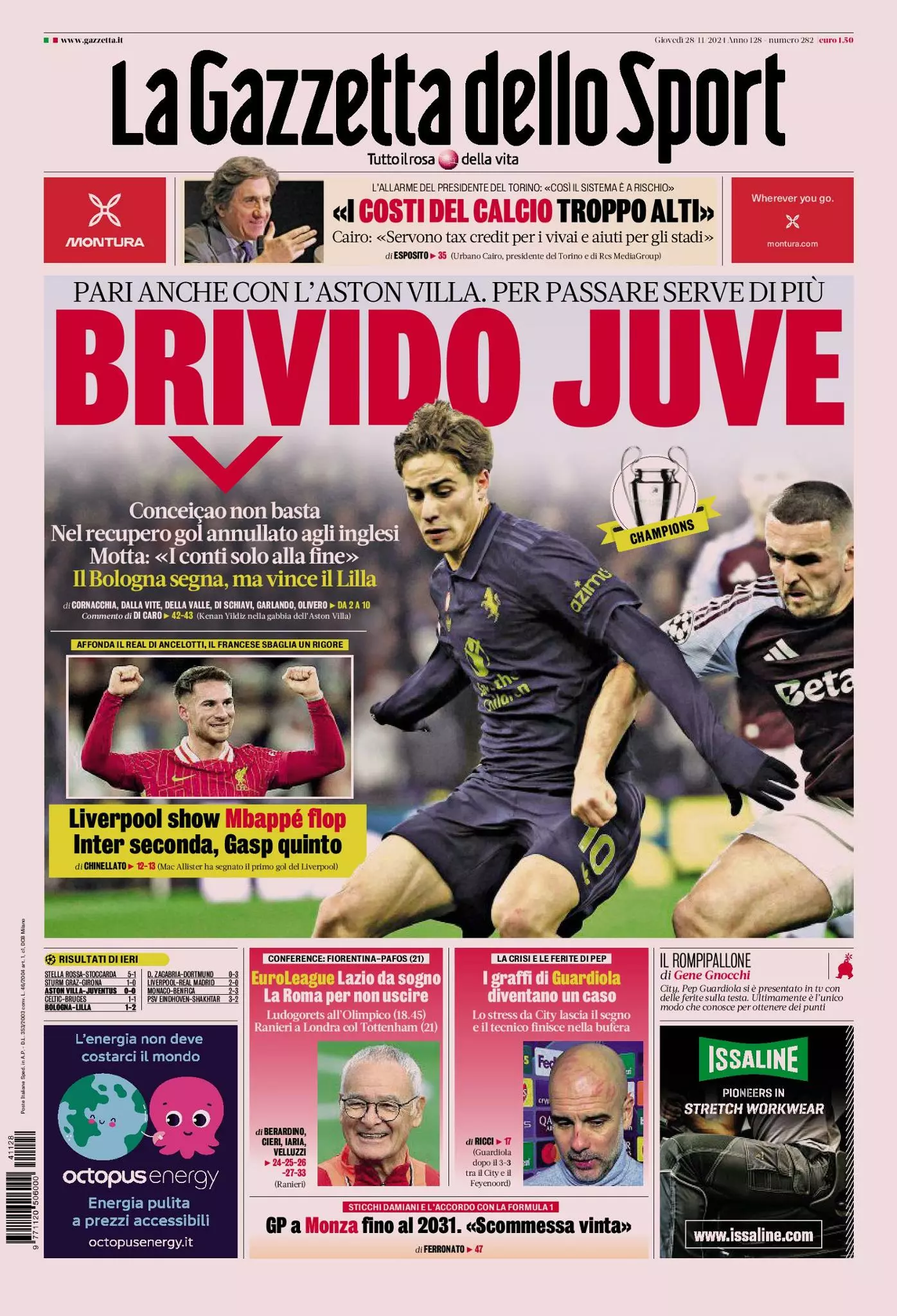 Prima-pagina-gazzetta-dello-sport-edizione-di-oggi-28-11-2024