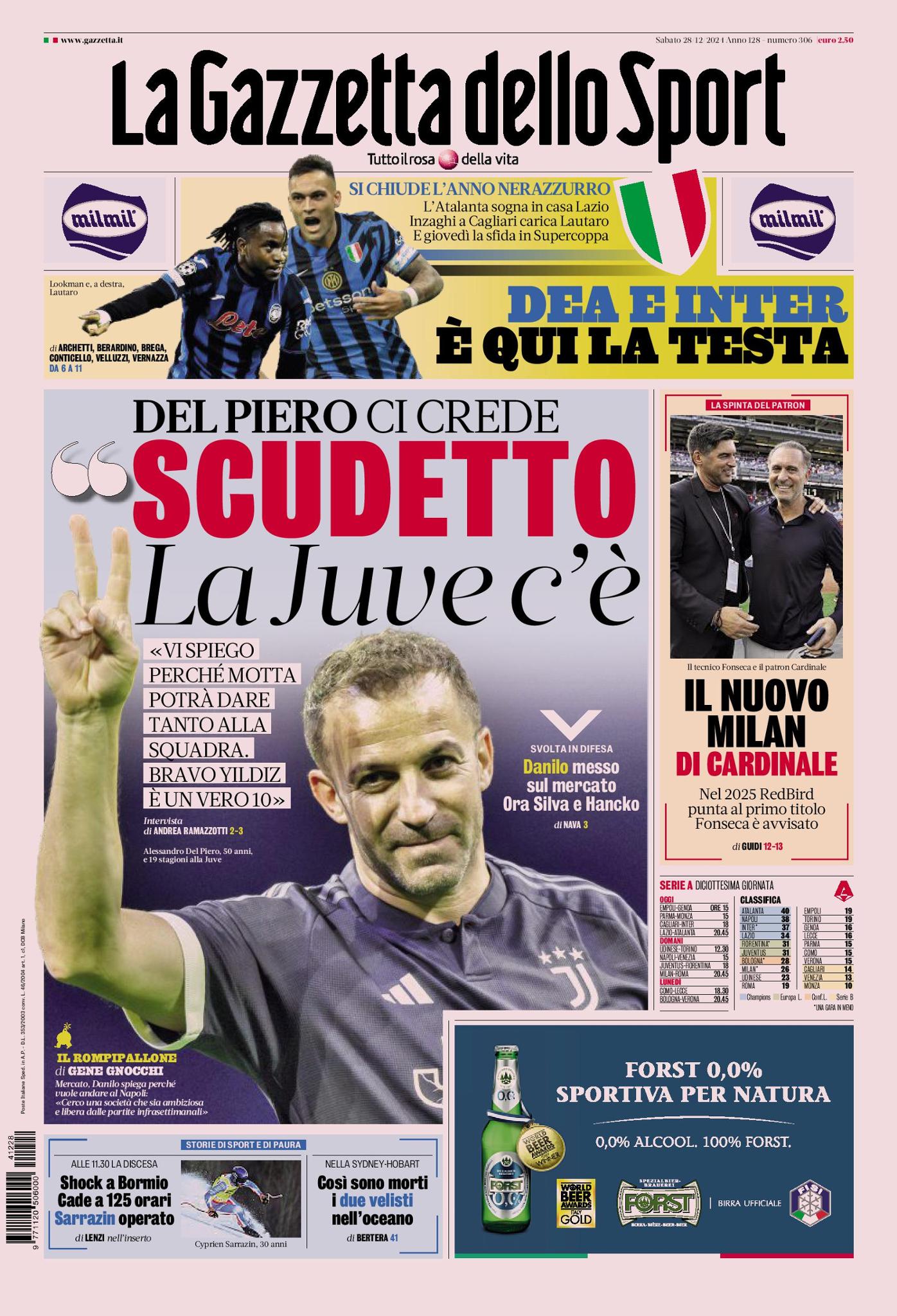 Prima-pagina-gazzetta-dello-sport-edizione-di-oggi-28-12-2024