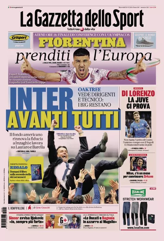 Prima-pagina-gazzetta-dello-sport-edizione-di-oggi-29-05-2024