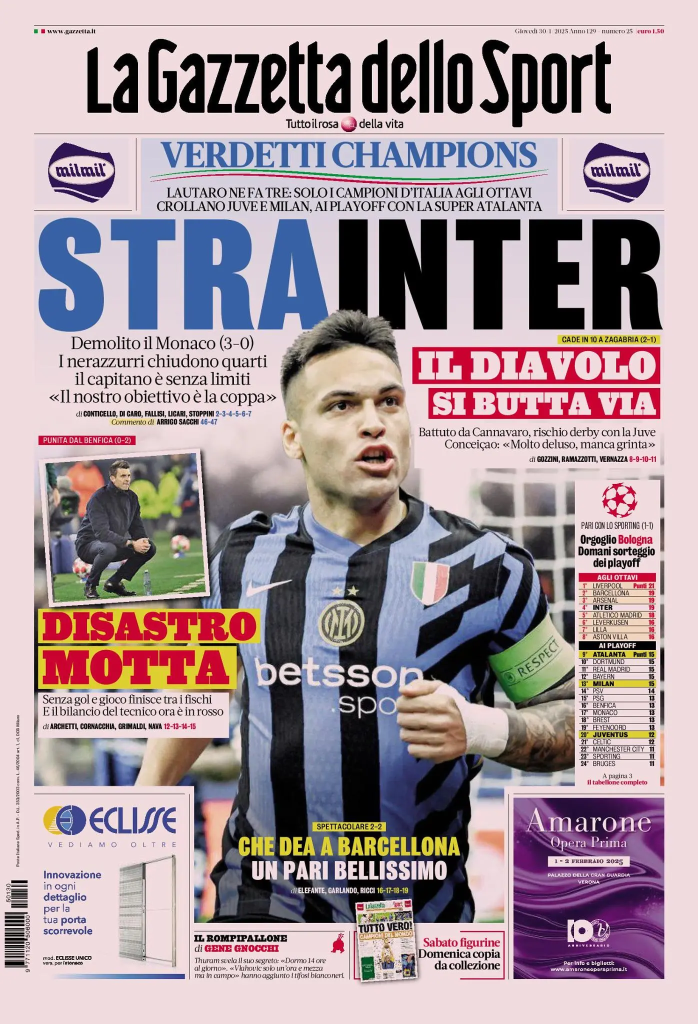 Prima-pagina-gazzetta-dello-sport-edizione-di-oggi-30-01-2025