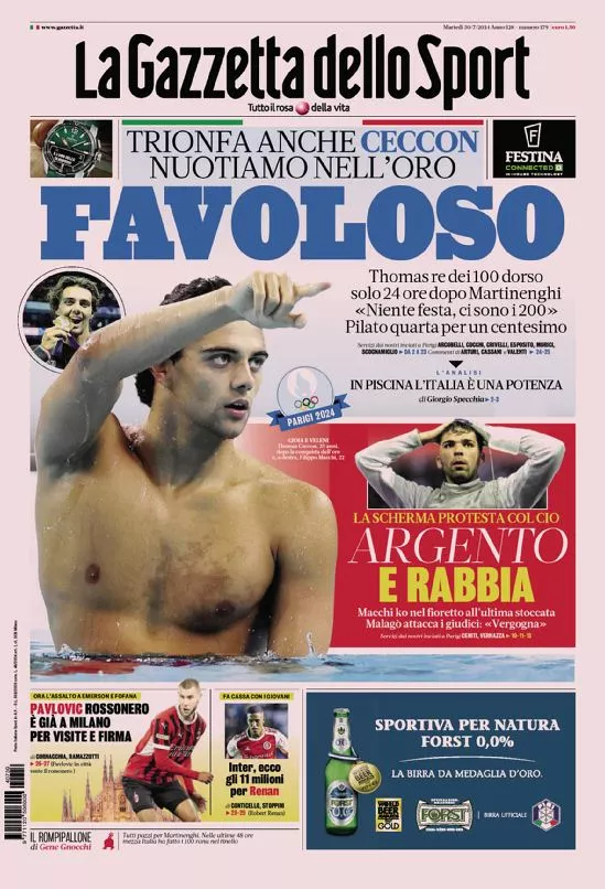 Prima-pagina-gazzetta-dello-sport-edizione-di-oggi-30-07-2024