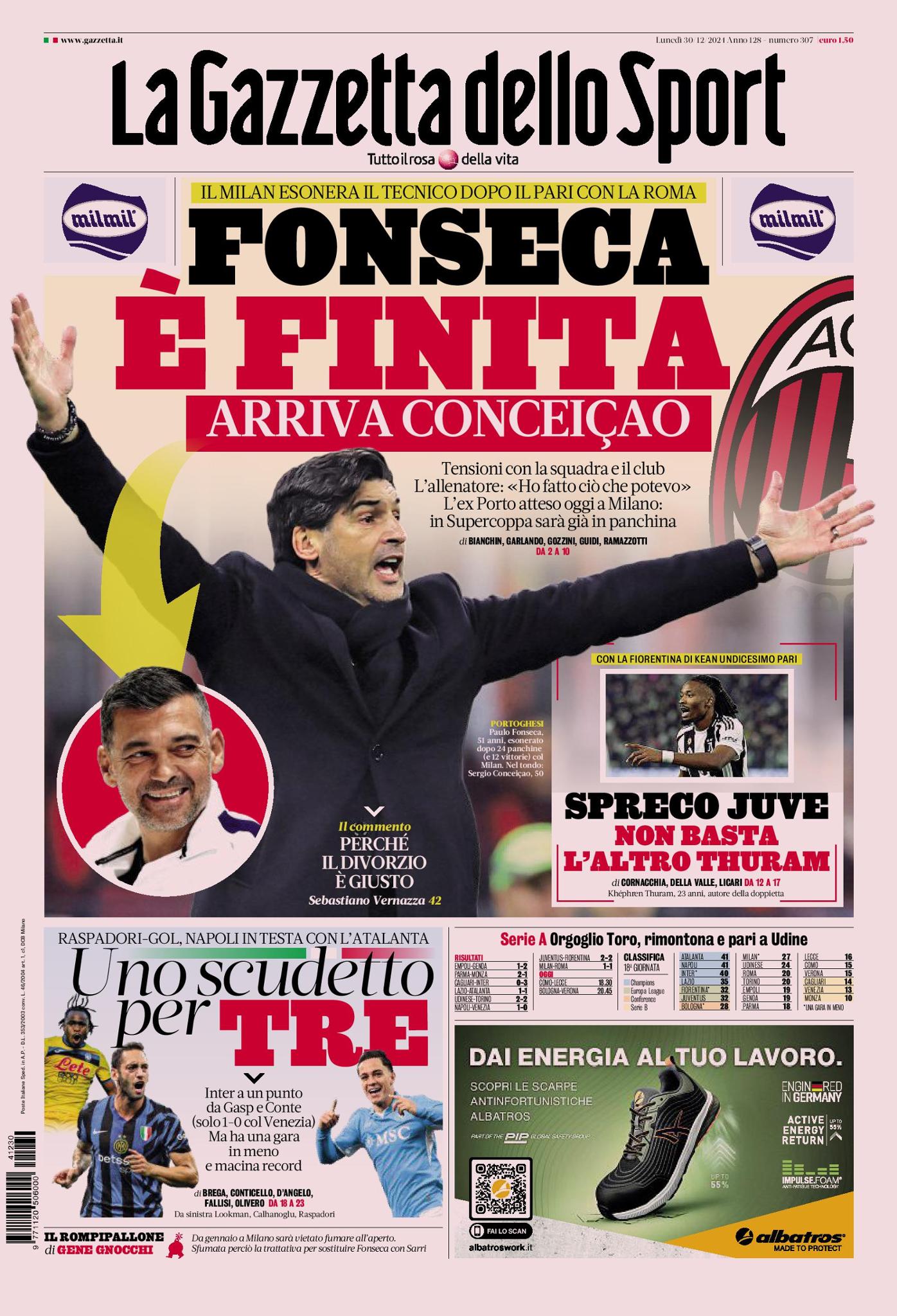 Prima-pagina-gazzetta-dello-sport-edizione-di-oggi-30-12-2024