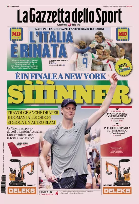 Prima-pagina-gazzetta-dello-sport-edizione-di-oggi-Array