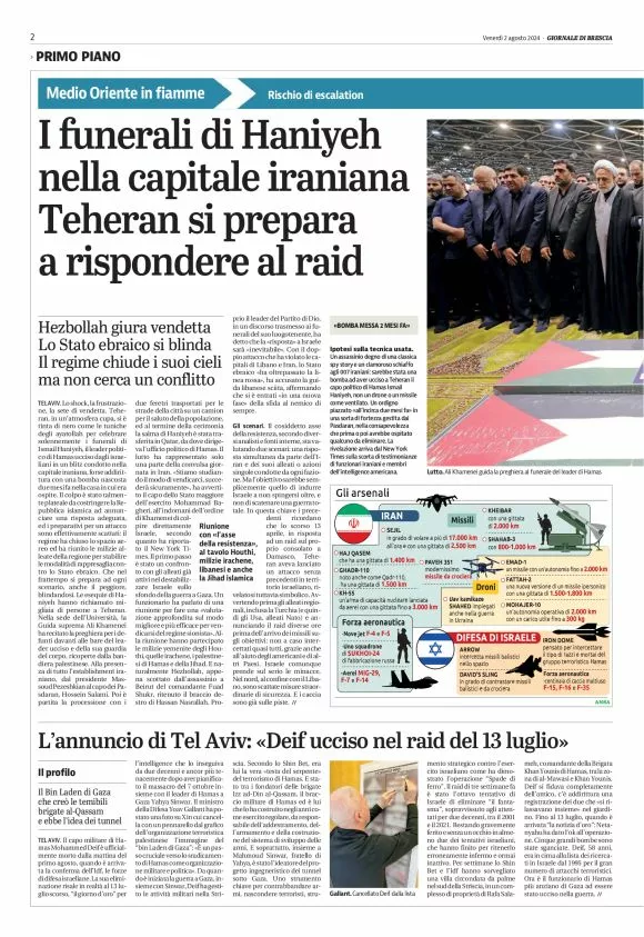 Prima-pagina-giornale di brescia-oggi-edizione-del-2024-08-02