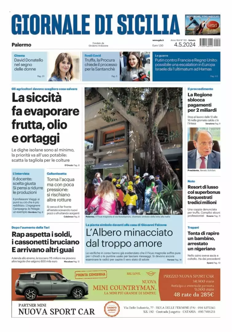 Prima-pagina-Giornale-di-Sicilia-edizione-di-oggi-04-05-2024