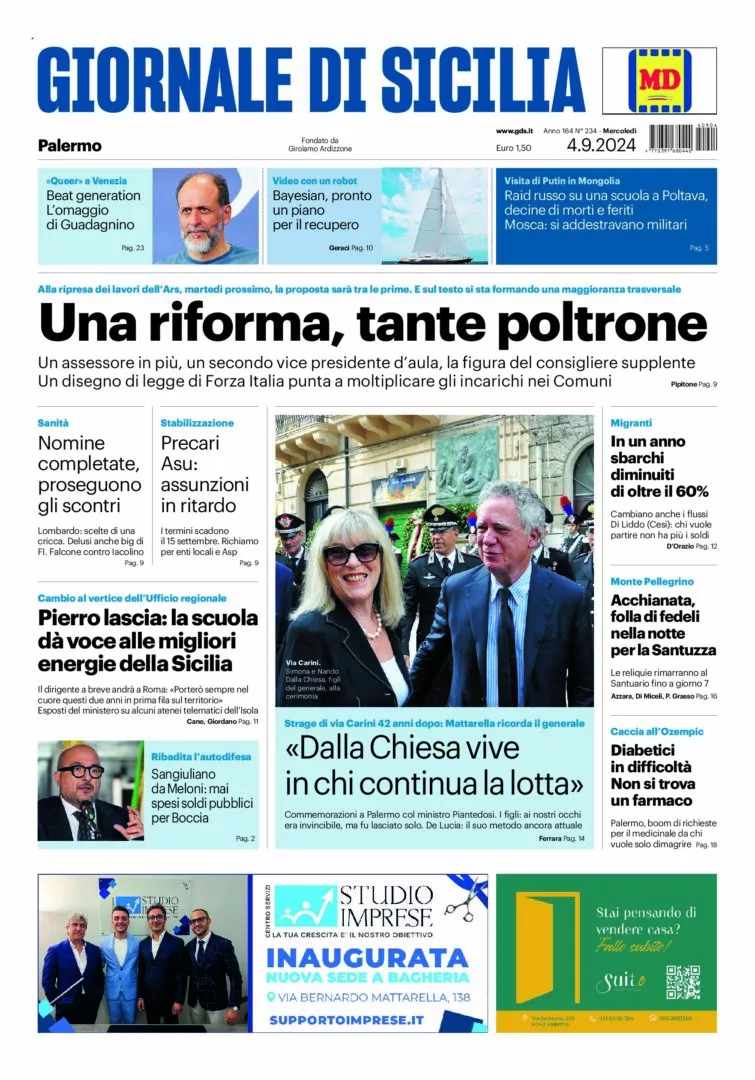 Prima-pagina-Giornale-di-Sicilia-edizione-di-oggi-04-09-2024