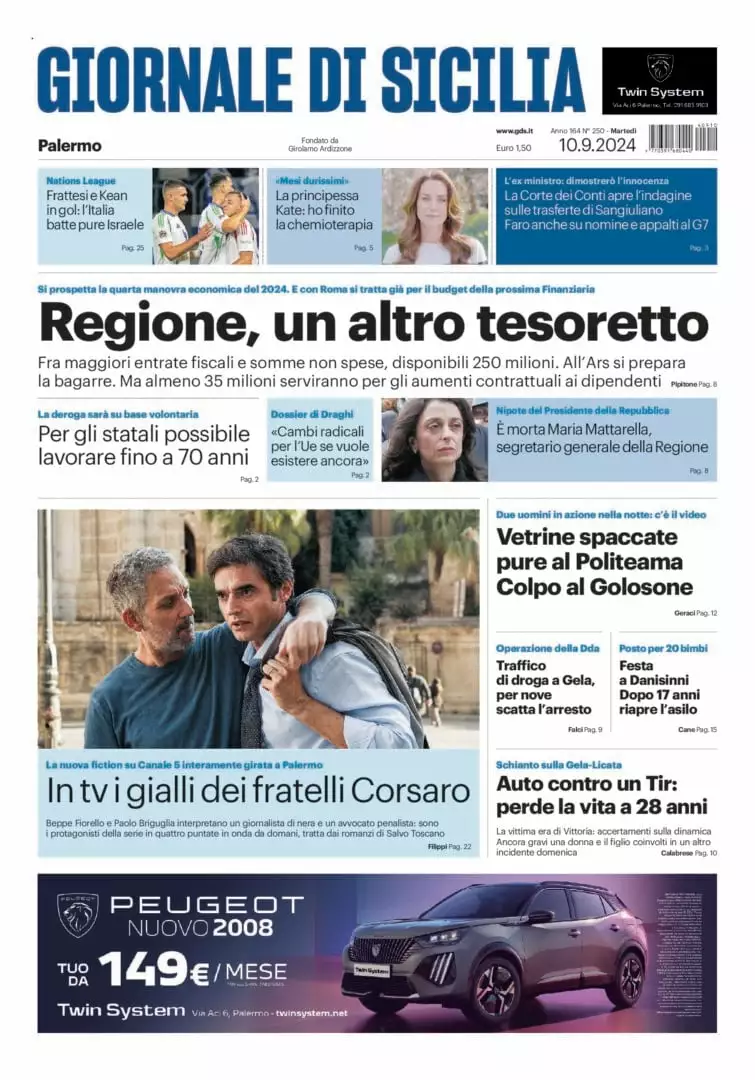 Prima-pagina-Giornale-di-Sicilia-edizione-di-oggi-10-09-2024