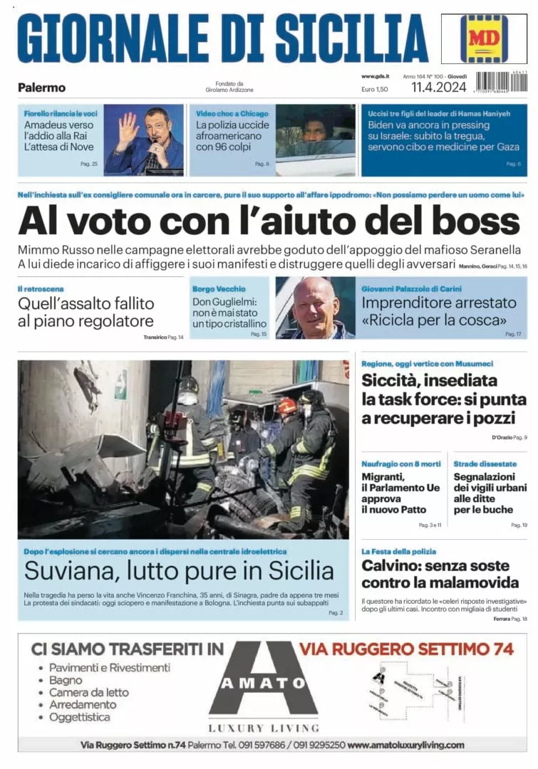 Prima-pagina-Giornale-di-Sicilia-edizione-di-oggi-11-04-2024