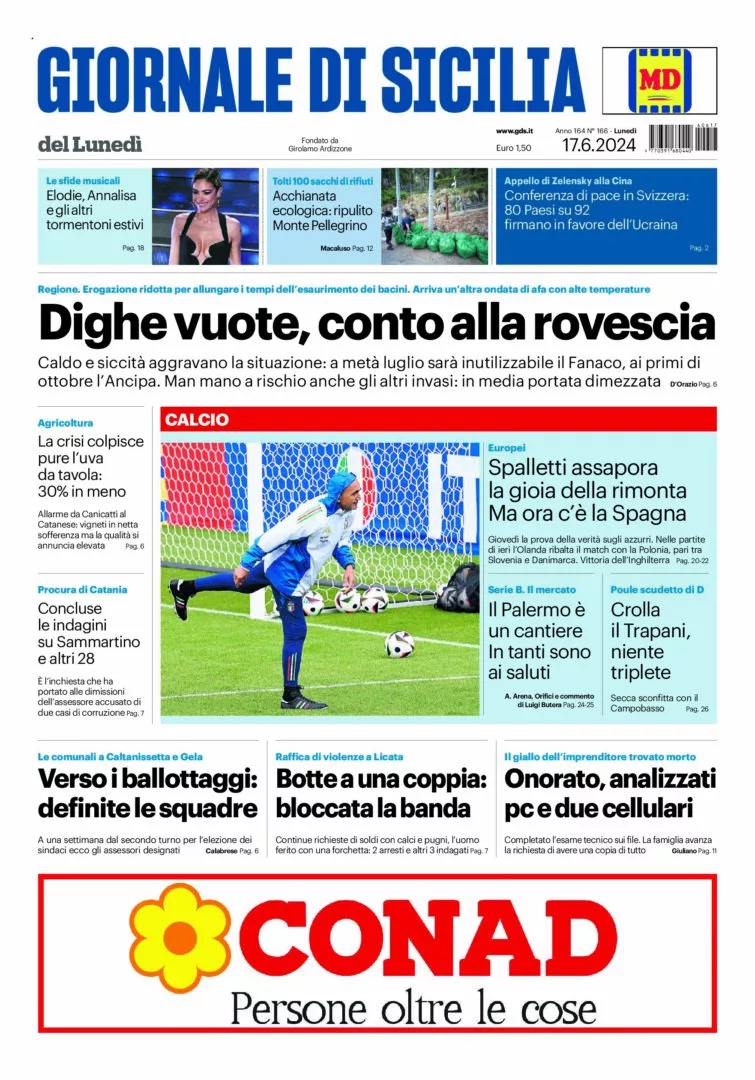 Prima-pagina-Giornale-di-Sicilia-edizione-di-oggi-17-06-2024