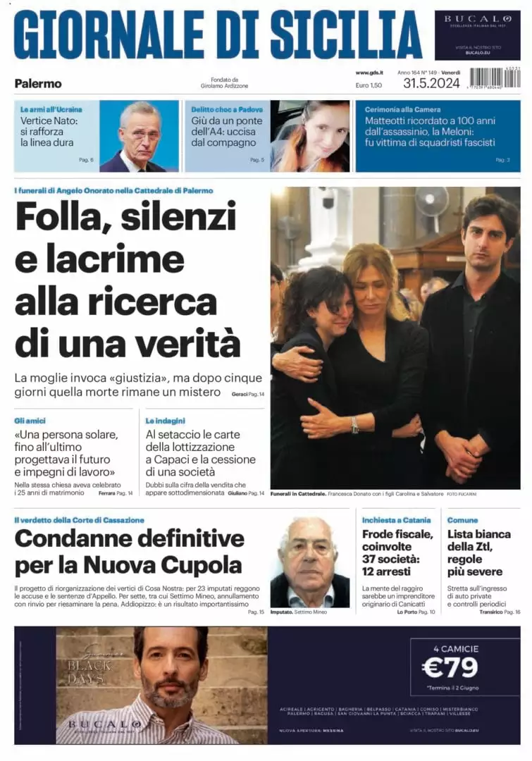 Prima-pagina-Giornale-di-Sicilia-edizione-di-oggi-31-05-2024