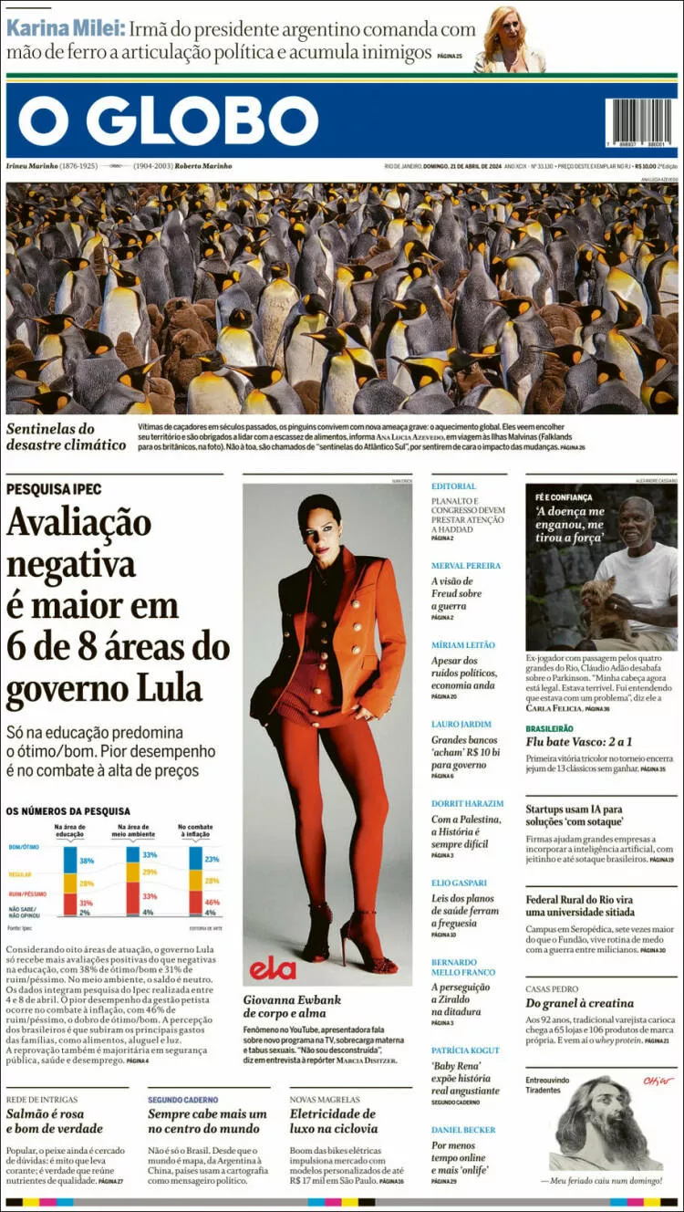 Prima-pagina-globo-oggi-edizione-del-2024-04-21