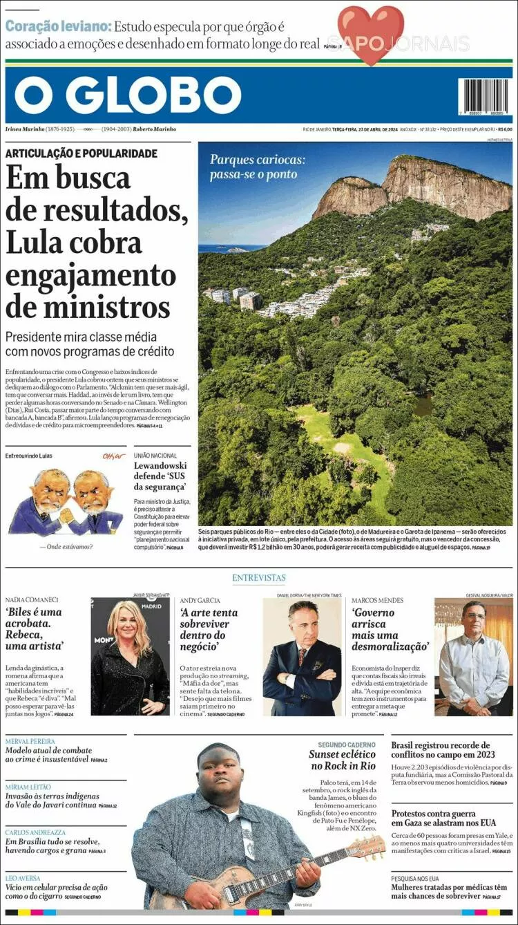 Prima-pagina-globo-oggi-edizione-del-2024-04-23