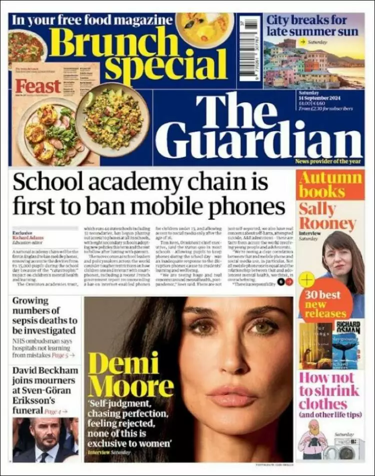 Prima-pagina-guardian-edizione-di-oggi-2024-09-14