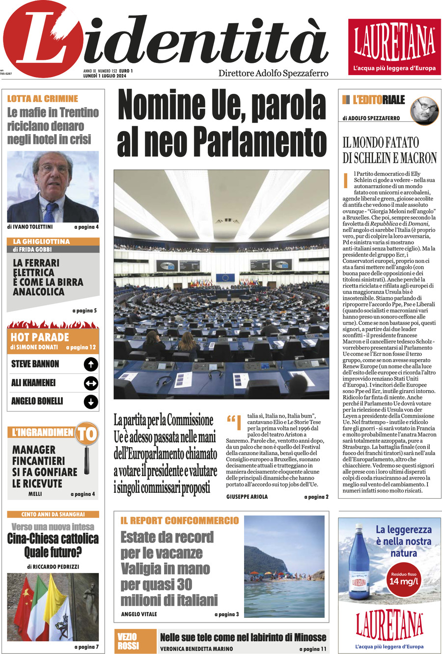 Prima-pagina-identita-edizione-di-oggi-01-07-2024